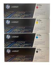 Juego de tóner magenta original HP 312a CF380a negro CF381a cian CF382a amarillo CF383a