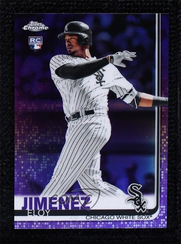 2019 Topps Chrome Purple Refractor 30/299 Eloy Jimenez #202 Rookie RC 1u6