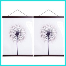 2 Pack Magnetic Poster Hanger Frame, 20x28 20x30 20x26 Light Wood Wooden Magn...