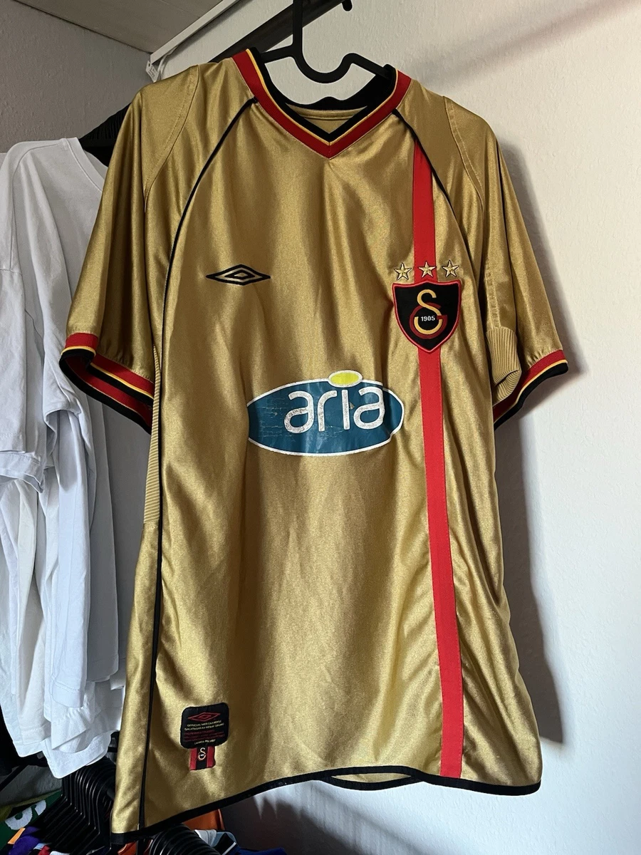 Maillot Galatasaray Umbro 2003 – Domicile, Taille M, Jaune/rouge, Comme Neuf