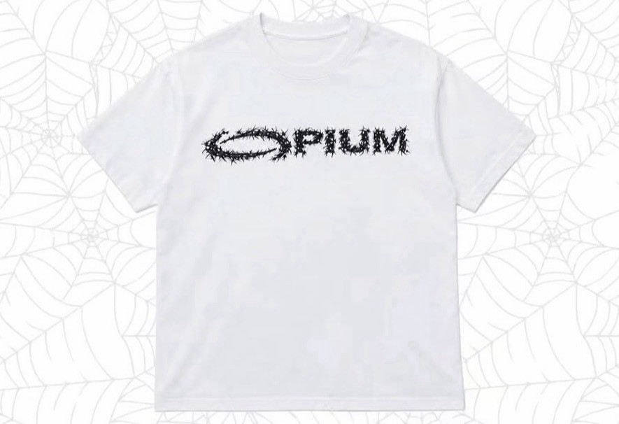 SP5DER OPIUM LOGO TEE WHITE SIZE M COMPLEXCON EXCLUSIVE SEALED IN HAND