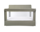 Lunaire Full Size Crib | Breathable Mesh Baby Crib | Tool-Free Assembly Baby Bed