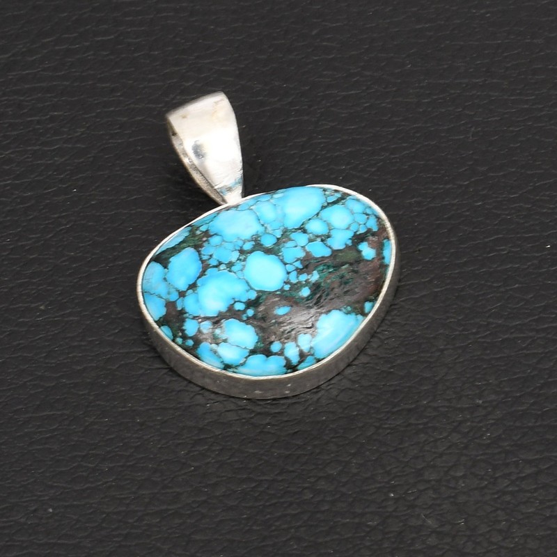 Turquoise Gemstone Ethnic Handmade Pendant Jewelry For Unisex 1.28" AP-37897