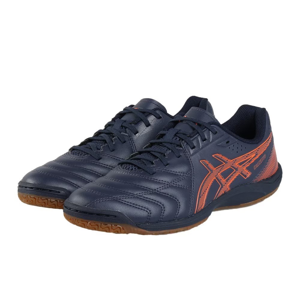ASICS CALCETTO WD 9 1113A037 401 Midnight Habanero Futsal Shoes oki02