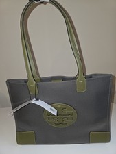 Image of Tory Burch Ella Tote bag, Tory Burch Big Bag-Olive Green