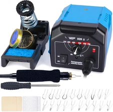 939-II Pyrography Station Wood Burning Kit 32-IN-1 with 20 Wood Burner Tips Comf