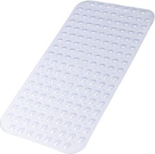 28x15 Inch Non-Slip Bathtub and Shower Mat with Suction Cups Drain Holes Machine