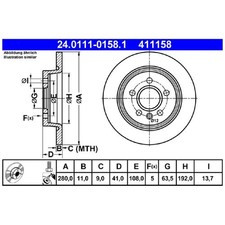 2x Bremsscheibe hinten für Volvo V50 545 | 26223723