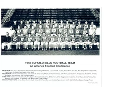 1948 Buffalo Bills Ratterman New York Black And White 4x6 Picture Celebrity Pri