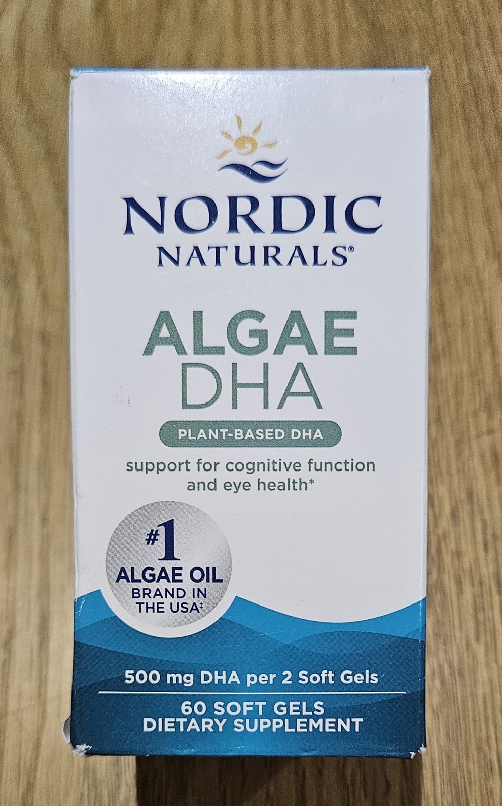 Nordic Naturals Algae DHA 500mg 60 Softgels, Brain Health, Eye's & Vision