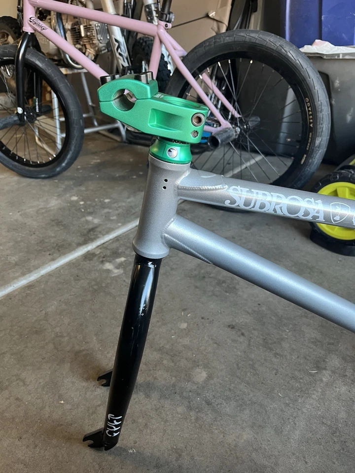 RARE GREEN SHADOW CONSPIRACY BMX TREYMONE STEM + HEADSET - Image 2 of 2