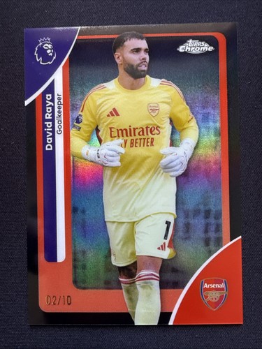 2026 Topps Chrome Premier League - David Raya  - Black Refractor /10 🦐 Arsenal