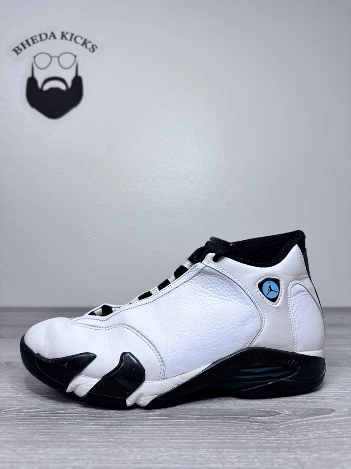 12 码 - Air Jordan 14 OG 1999 氧化绿色 136011-103 二手正品 — 第 3/4 张图片