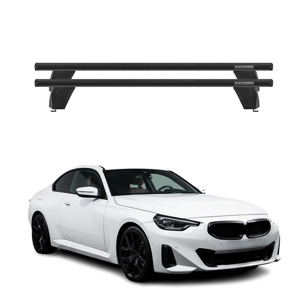 Menabo DachträGer GrundtäGer FüR BMW 4Er G26 Gran Coupé 2020-2026 Alu Schwarz 2X-image