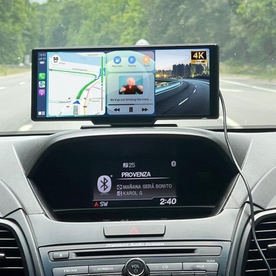 10.26'' Tragbarer Wireless Apple CarPlay & Android Auto Display Rückfahr Dashcam