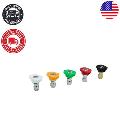 #ad Universal 5 Piece Pressure Washer Nozzle Set 3300 PSI for All Greenworks $24.29