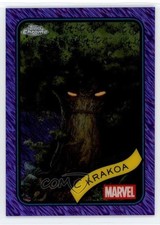 2025 Topps Chrome Marvel Comics Purple Shimmer Refractor /75 Krakoa #180 p8v