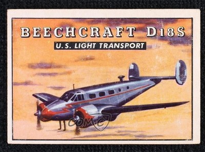 1952 Topps Wings - Friend or Foe R707-4 Beechcraft D18S #190 0nr3
