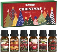 SALKING Christmas Fragrance Oils, Premium Essential Oil for Diffuser, Scented Oi
