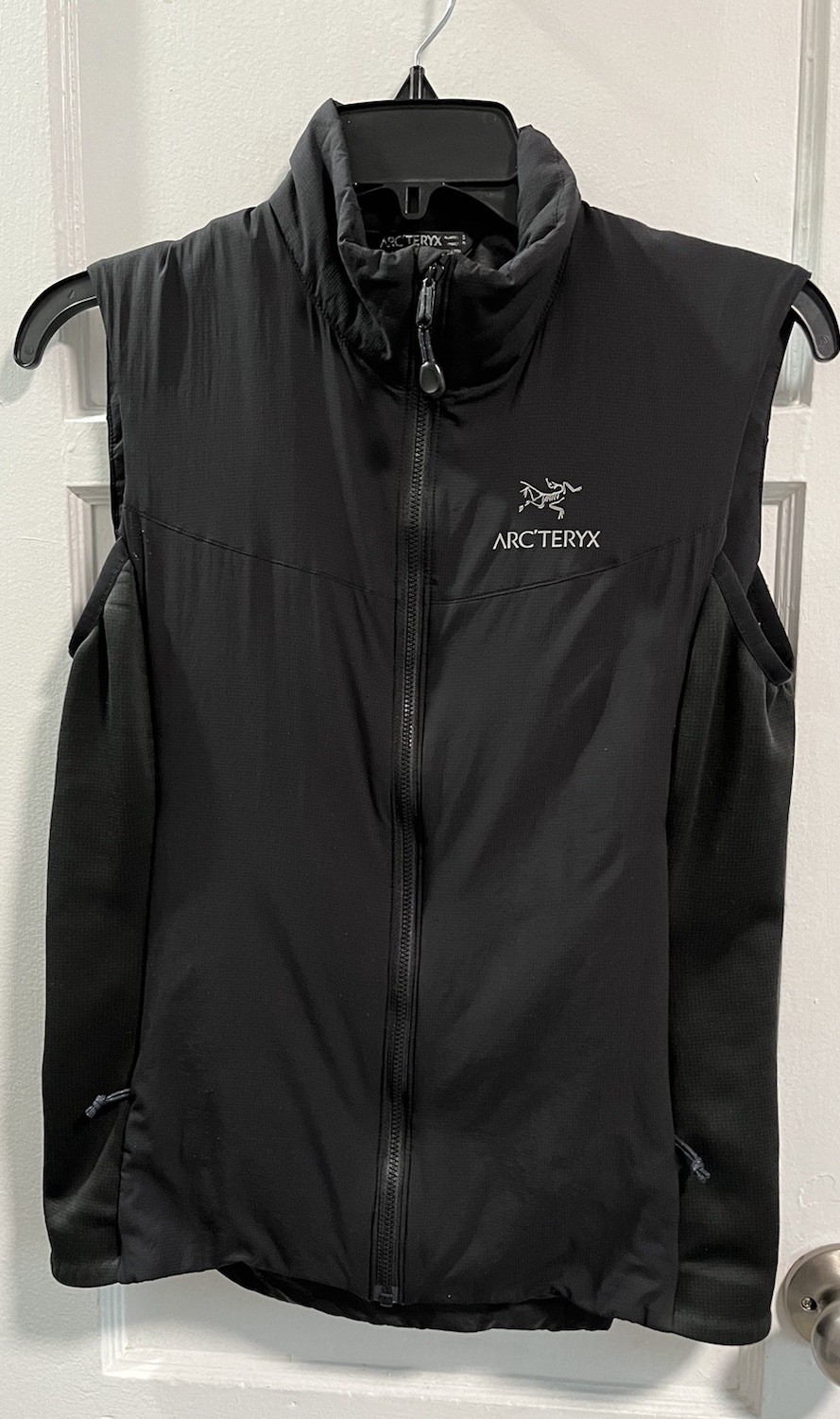 Gilet Arc'teryx donna taglia small nero full zip leggero