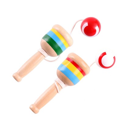 4 stücke Kreative Holzschwert Ball Spielzeug Skill Spielzeug Koordination Spiel