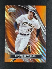 Bryan Reynolds 2024 Topps Chrome Black Orange Refractor 20/25 #13 PIRATES