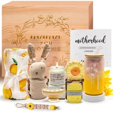 New Mom Pregnancy Care Package Basket |Pregnant Mom Gifts| Self-Care Kit for ...