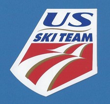 US SKI TEAM USA AREA RESORT MOUNTAIN SNOWBOARD SKIING STICKER DECAL 3" x 3"