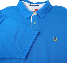 Tommy Hilfiger Mens Golf Polo Shirt XL Dark Teal Collar Short Sleeve Classic Fit