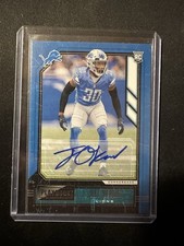 2020 Panini Playbook Rookie Card Auto Jeff Okudah #143. rookie card picture