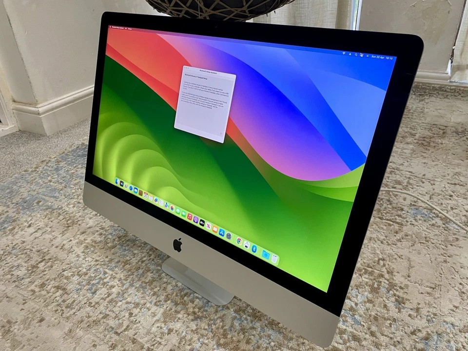 Apple iMac 27” i7 4.4Ghz 32GB RAM 5K Retina 1TB Fusion 128GB SSD Radeon R9 4GB - Image 3 of 4