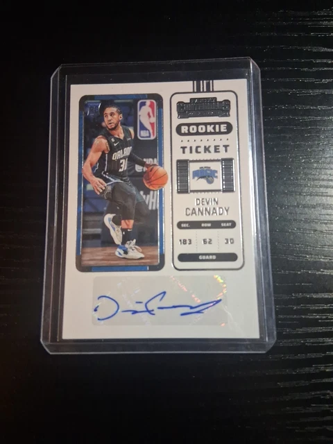 Devin Cannady 2022-23 Panini Contenders RC Auto #160 Magic