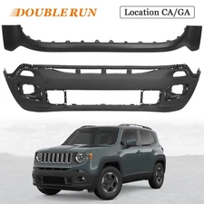 Fit For 2015-2018 Jeep Renegade Bumper Cover Front Upper and Lower