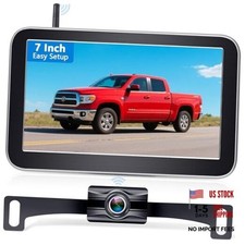 1080P HD Wireless Backup Camera - Large 7 Inch Split-Screen 7 Inch Monitor