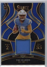 2025 Panini Select Draft Selections Memorabilia Blue Prizm Tre Harris 1sh2