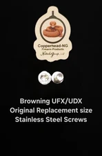 Browning UFX Screw Set - New Hex Head Old Style (Small) Polished Stainless Steel