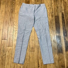 Tommy Hilfiger Gray Cotton Blend Cropped Pants Size 4 Career Casual