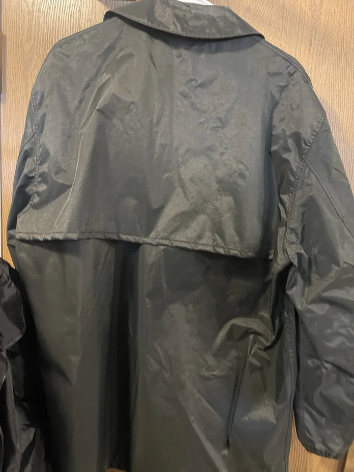 vNTG Blauer Mens Black Tactical Jacket Sz 4XL Hooded & Zippered Pockets Nylon - Image 3 of 4