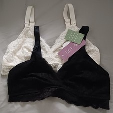 H&M 2 Pack Nursing Bras Non-wired Maternity Bra, L, New