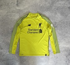 New Balance Liverpool FC Goalkeeper Jersey Long Sleeve Yellow Men M NB Dry