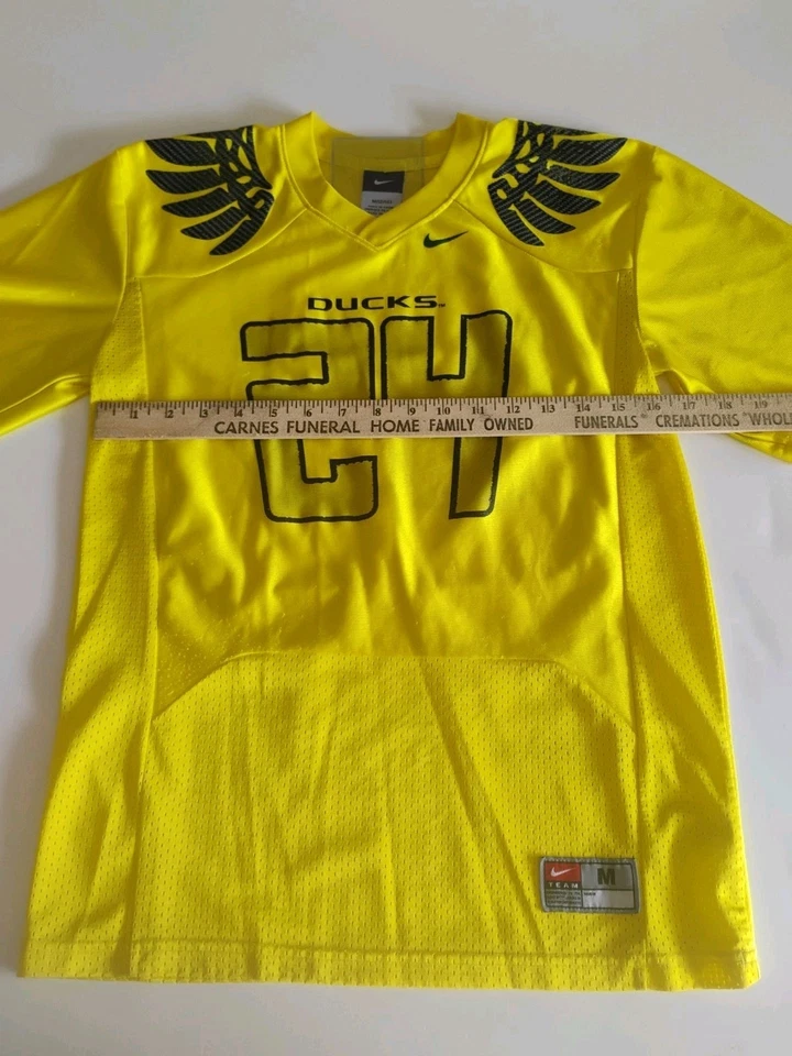 (Youth M)Oregon Ducks Yellow Jersey #24 Mach Speed Collar Wings - Image 2 of 4