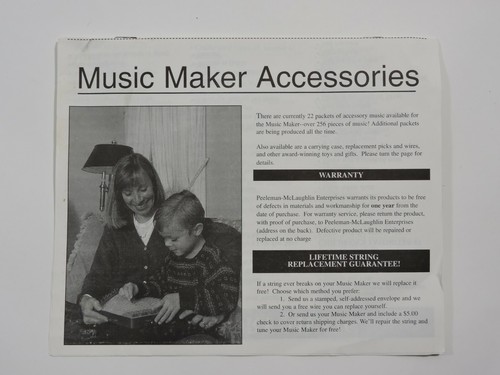 Music Maker Lap Harp Zither Dulcimer Nepenenoyka With Box / Song Sheets Belarus - Picture 3 of 11