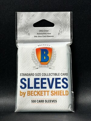 100 Beckett Shield Standard Size Card Sleeves Neu & OVP One Piece Pokemon YuGiOh