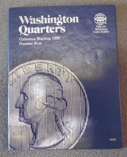 Whitmans Washington Quarters Coin Folder No. 4, #9038, No Coins, 1988 -