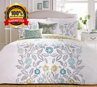 Dreams & Drapes montague Duvet Cover Set, Teal, Double Dreams & Drapes montague Duvet Cover Set, Teal, Double