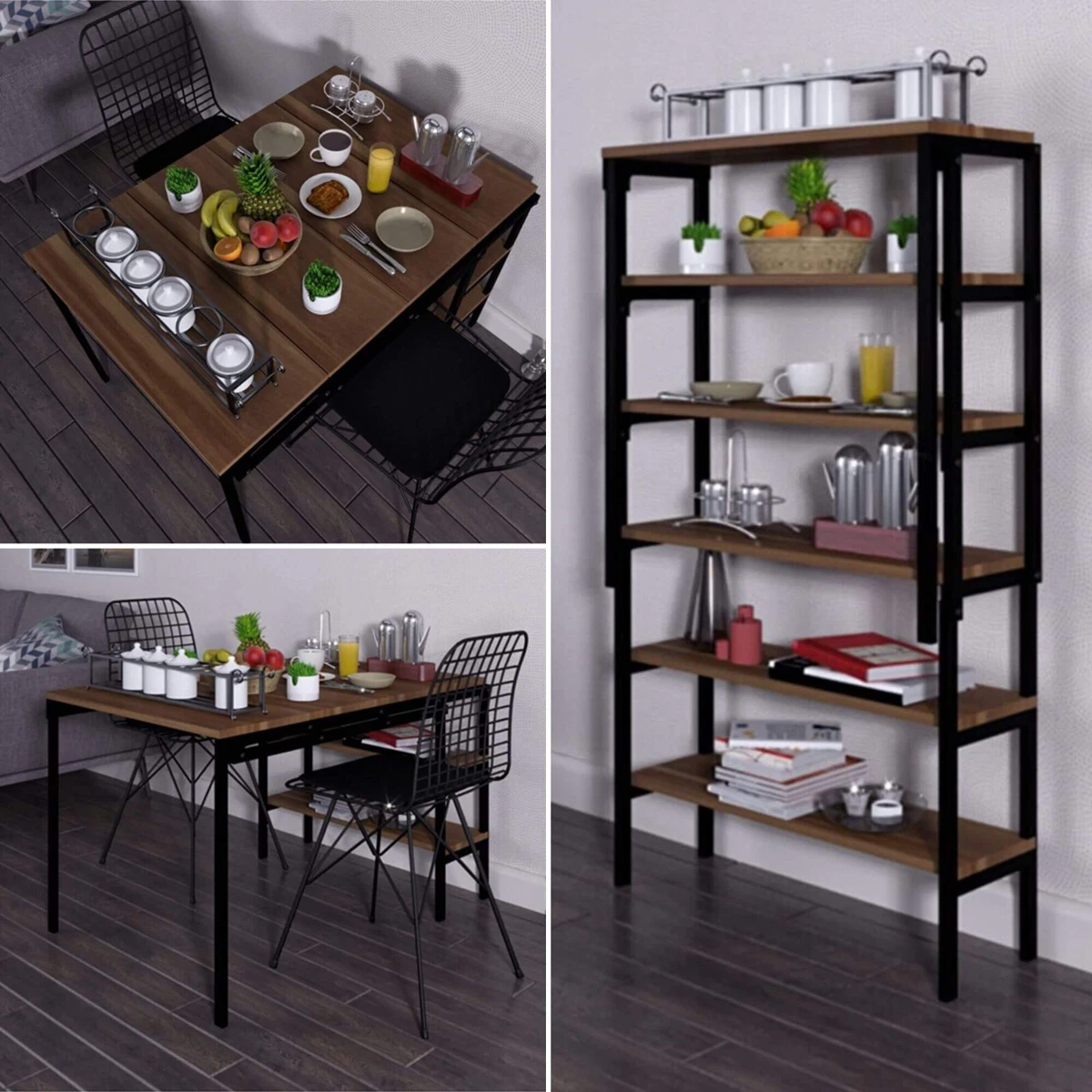 Wall mounted dining table for 6 deals