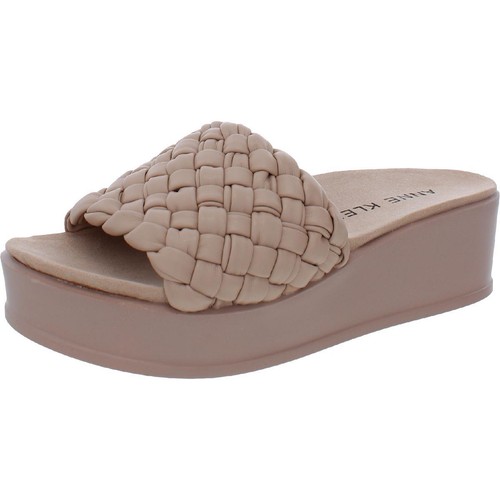 Anne Klein Womens Vikki Leather Woven Summer Mule Sandals Shoes BHFO 4289 |  eBay