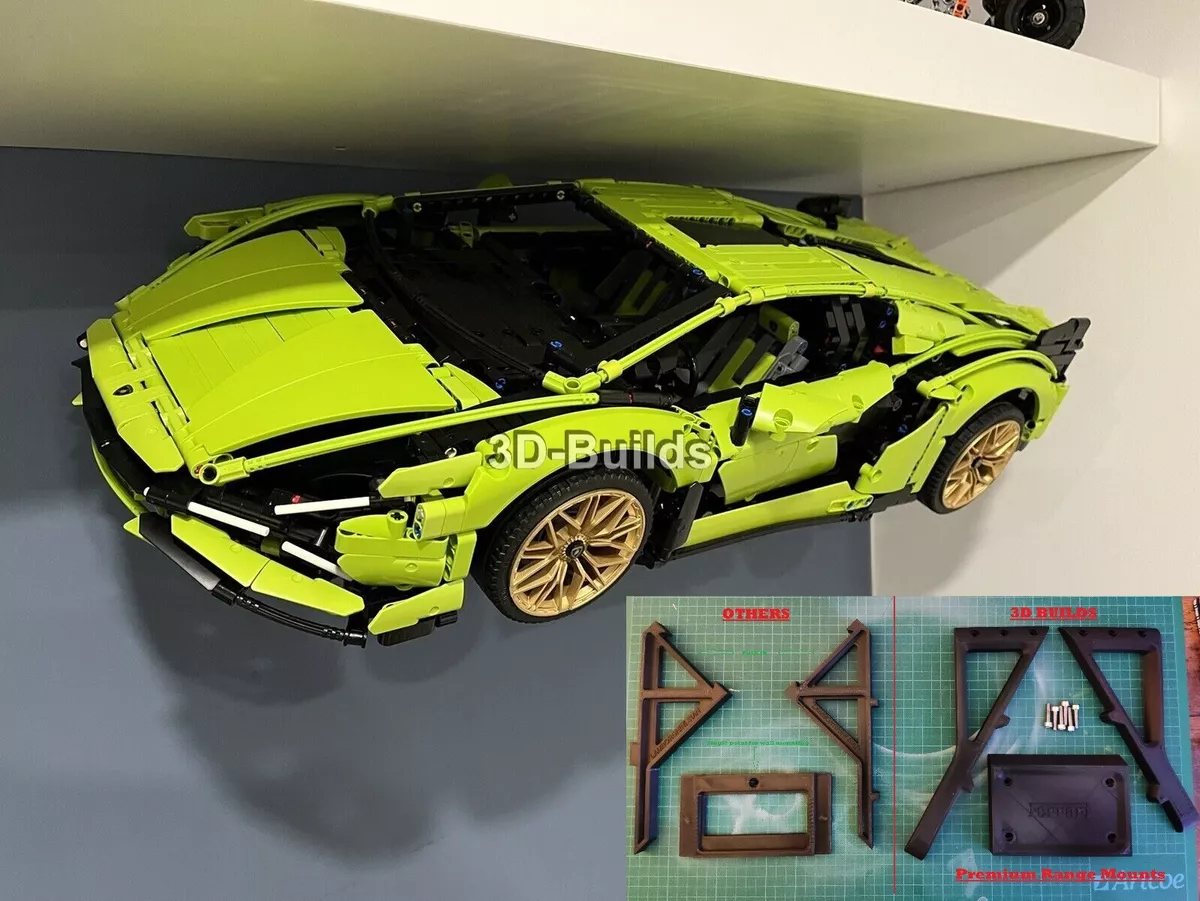 Wall Mount Car Stand LEGO Technic Lamborghini Sian 42115 Lambo