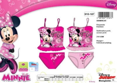 Maillot de bain rose 2 pièces MINNIE DISNEY enfant fille - - Photo 1/2