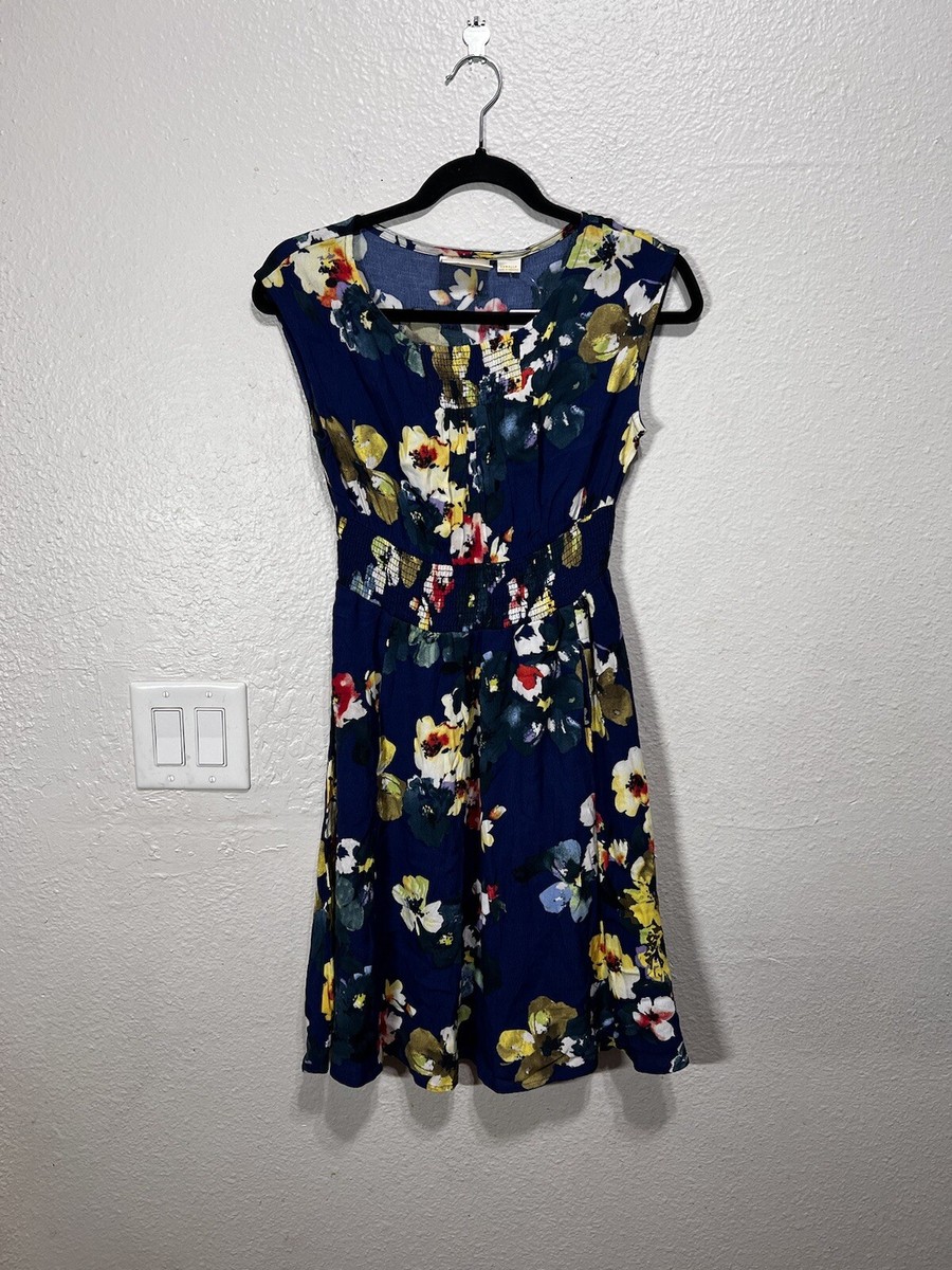 anthropologie maeve dress blue By Anthropologie Maeve Sleeveless Mini Shirt Dress – White Chocolate Couture main image 1